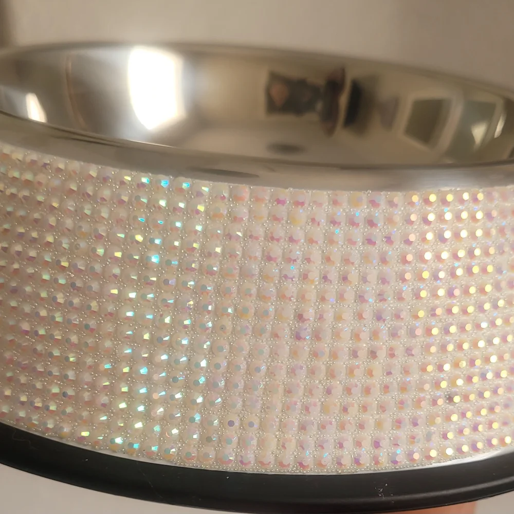 Customized Colts Dog Bowl with Rhinestone Design
